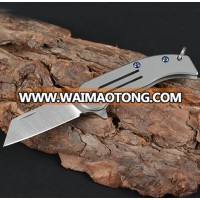 OEM keychain titanium handle D2 folding pocket knife