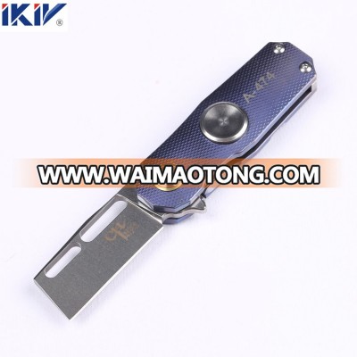 CH S35VN Blade Titanium Handle Ball Bearing Folding Knife For Outdoor